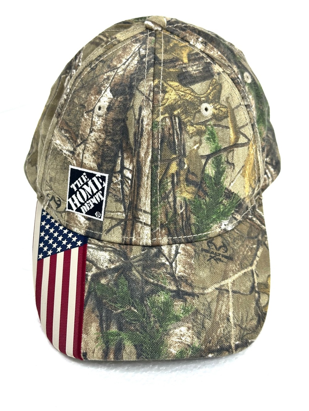 Real Tree x Home Depot Camo American Flag Buckle Back Hat